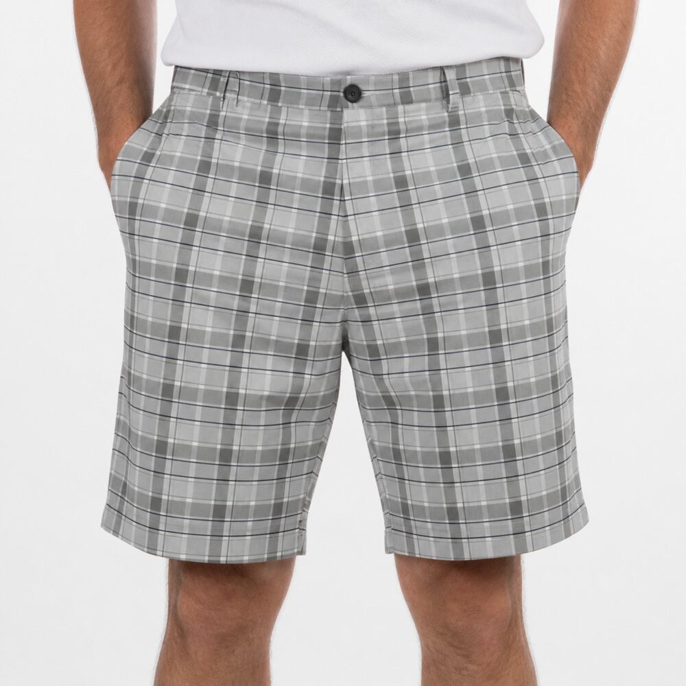 Nike Golf Shorts Mens 34 Gray Black White Dri-Fit Standard Fit Pockets